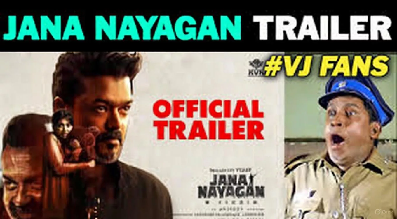 Jana Nayagan Trailer Sparks Massive Trolls: AI Watermark Blunder