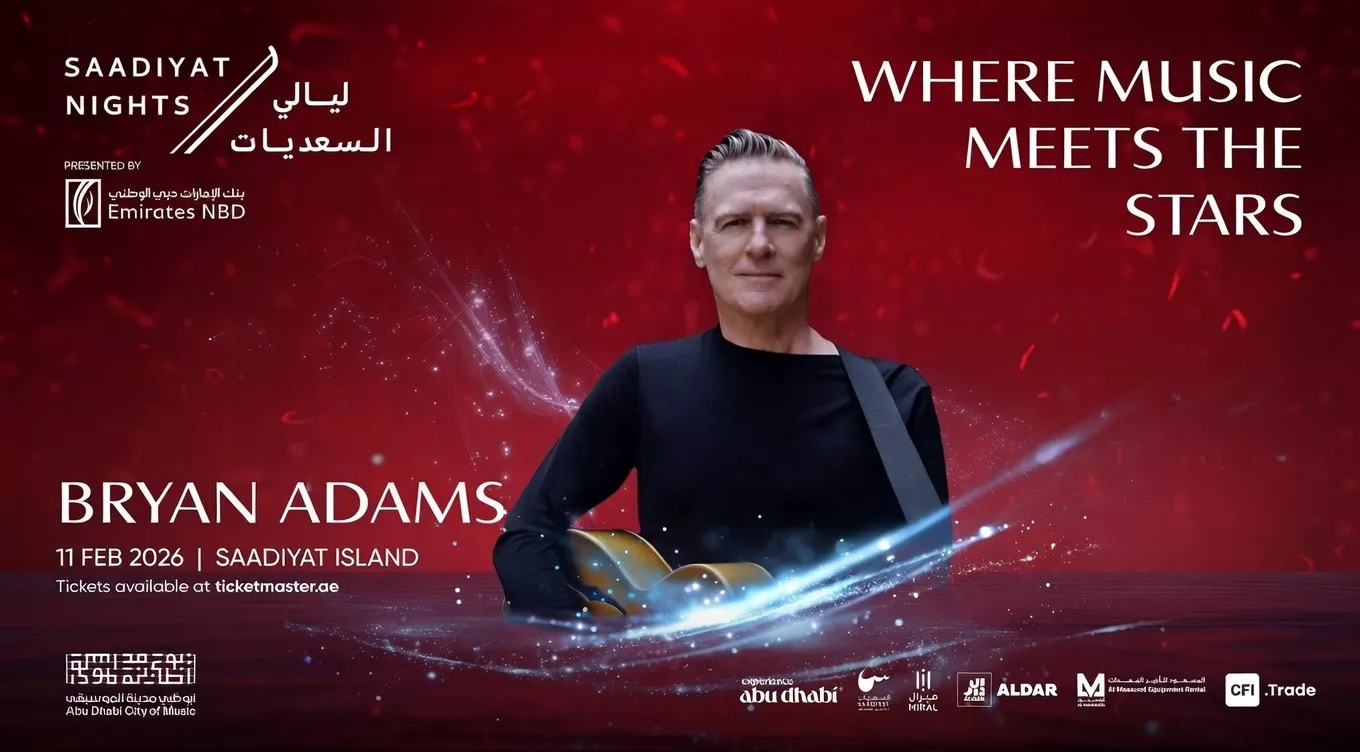 Bryan Adams to Perform Live in Abu Dhabi