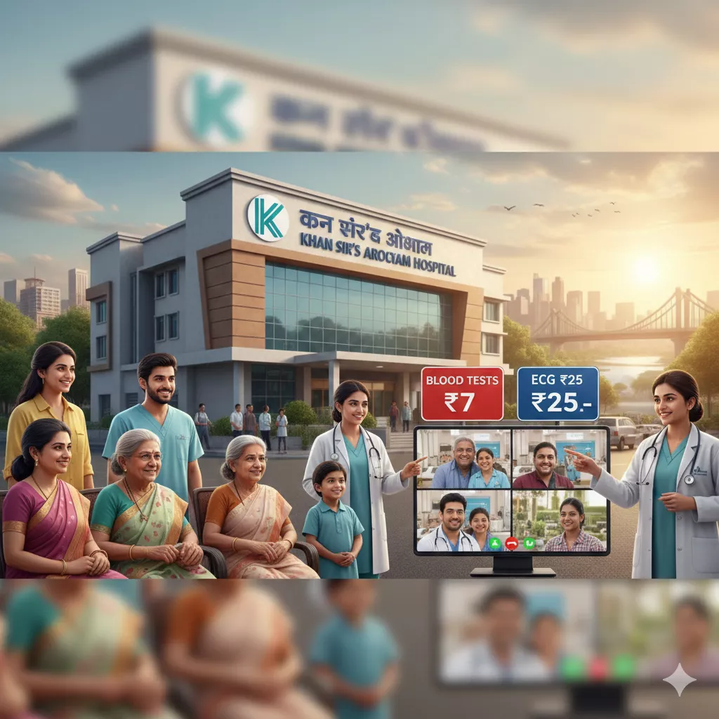 Khan Sir’s Low-Cost Hospital: Blood Test ₹7, ECG ₹25
