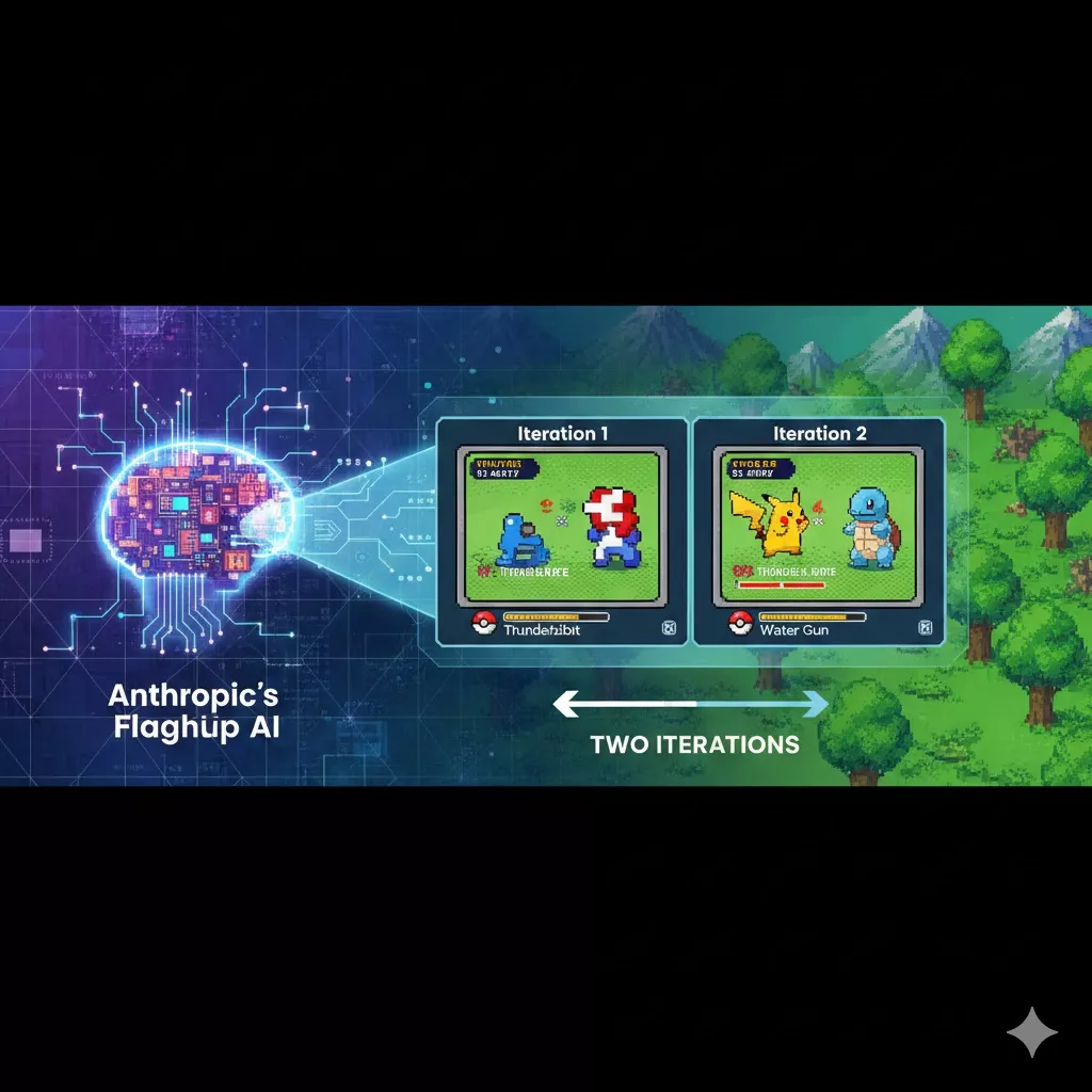 Anthropic’s Flagship AI Recreates Classic Pokémon Gameplay in Just Two Iterations