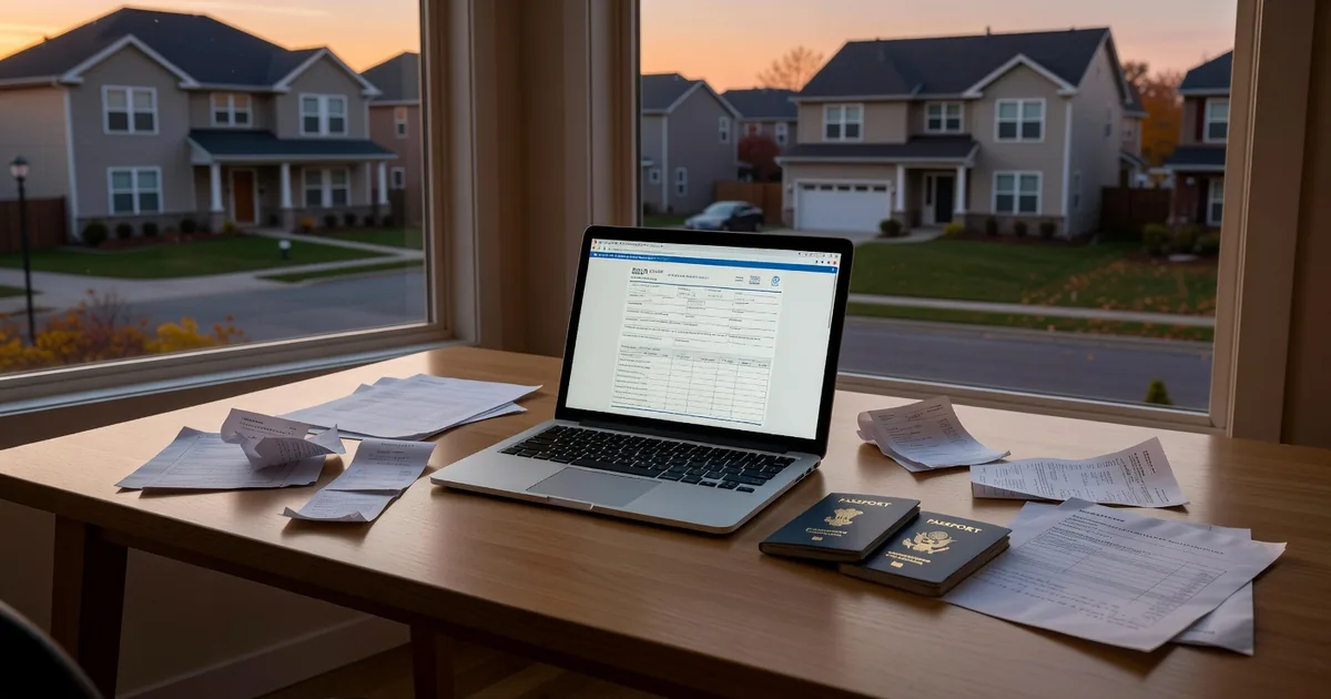 NRI tax filing 2026 workspace with US and Indian documents for dual tax compliance