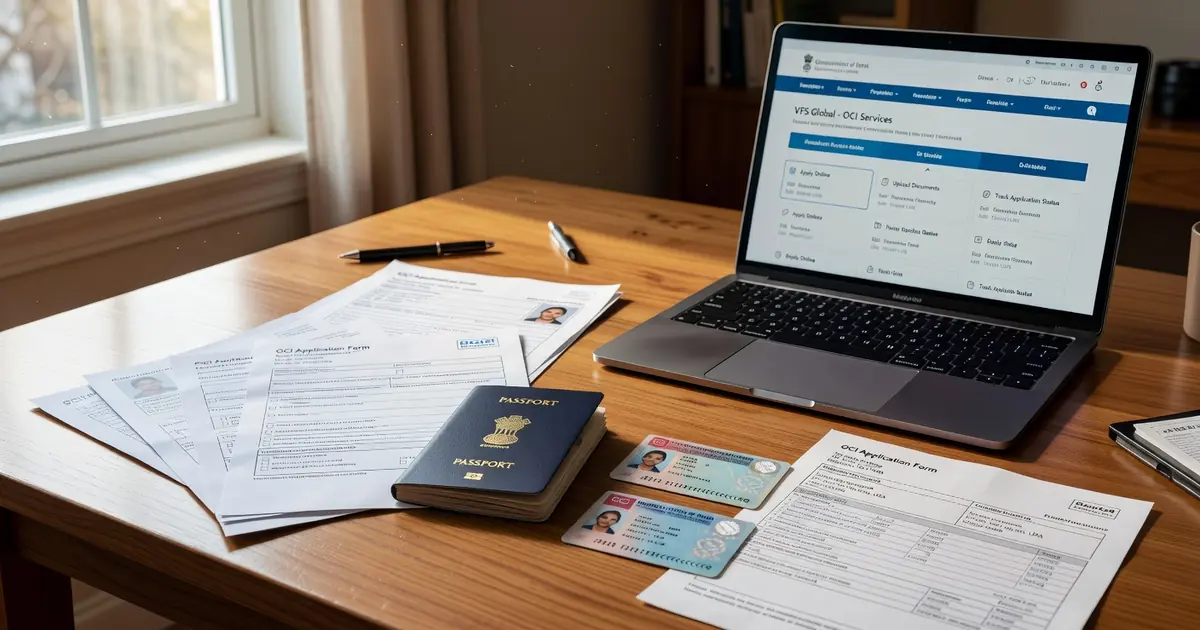 OCI card renewal 2026 documents and application materials for USA NRIs